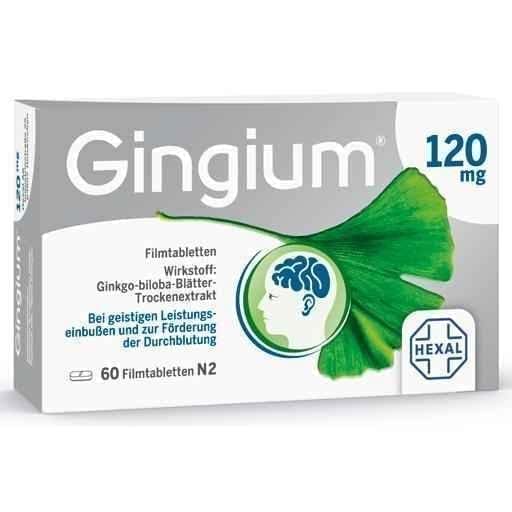 GINGIUM 120 mg film-coated 60 tablets UK