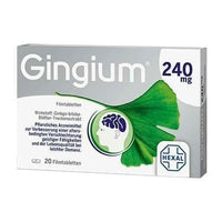 GINGIUM 240 mg film-coated tablets 20 pc UK