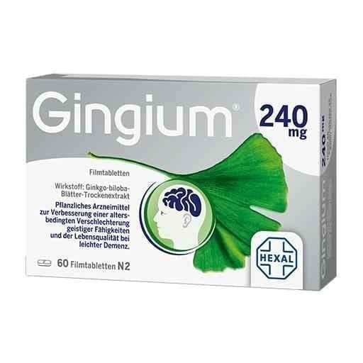 GINGIUM 240 mg film-coated tablets 60 pcs UK