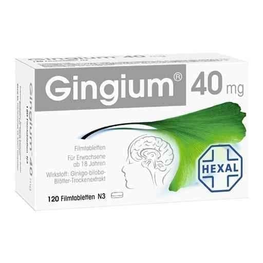 GINGIUM 40 mg film-coated tablets 120 pcs UK
