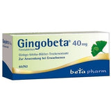GINGOBETA 40 mg, mild forms of dementia, ginkgo leaf UK