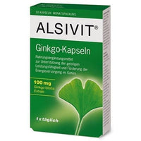 GINKGO 100 mg Alsivit capsules, brain circulation UK