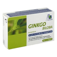 GINKGO 100 mg capsules + B1 + C + E 48 pc UK