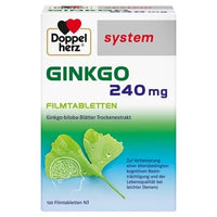 Ginkgo 240 mg, Ginkgo biloba leaf dry extract, film-coated tablets UK