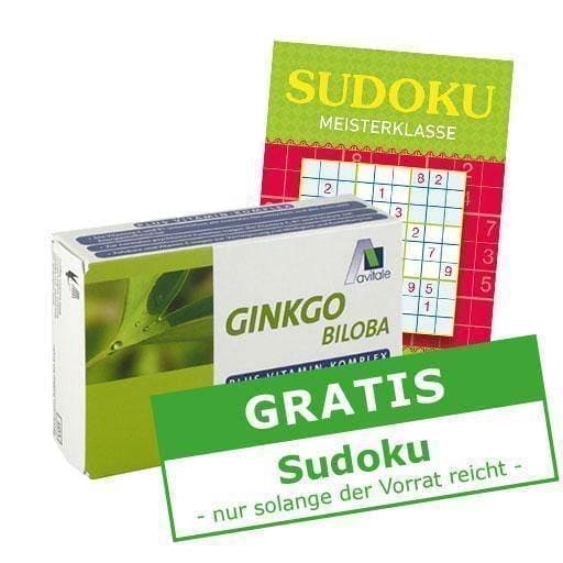GINKGO Biloba 100 mg capsules + B1 + C + E 192 pc UK