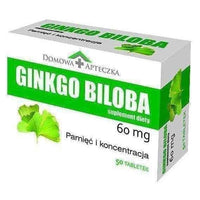 Ginkgo Biloba 60mg x 50 tablets, circulatory system UK