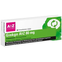 Ginkgo biloba, boost concentration at work, GINKGO AbZ 80 mg UK