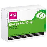 Ginkgo biloba, GINKGO AbZ 40 mg film-coated tablets UK