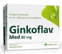 Ginkgo biloba leaf extract, Ginkoflav Med 80mg x 60 capsules UK