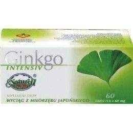 GINKGO INTENSIV x 60 tablets, ginkgo supplement UK