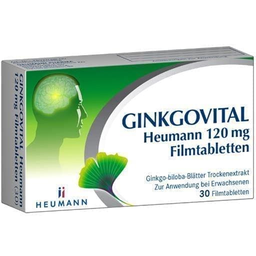 GINKGOVITAL Heumann 120 mg film-coated tablets 30 pc UK