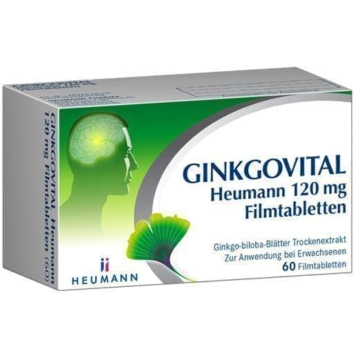 GINKGOVITAL Heumann 120 mg film-coated tablets 60 pc UK