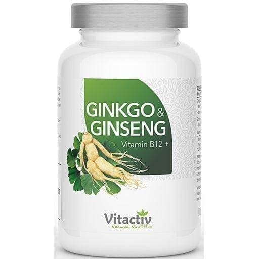 Ginko biloba leaf extract, panax ginseng root extract, B12 UK