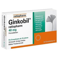 GINKOBIL ratiopharm 40 mg, short term memory loss, memory loss UK