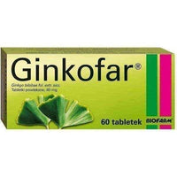 Ginkofar x 60 tablets, cerebral ischemia UK