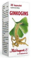 Ginkogins x 30 capsules, ginkgo biloba leaves and ginseng root UK
