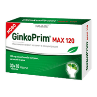 GINKOPRIM MAX 120 mg. 30 tablets + GIFT 10 tablets UK