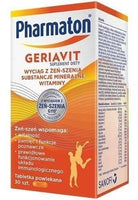 Ginseng, iron, copper, selenium, zinc, Pharmaton Geriavit UK