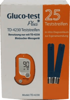 GLUCO TEST Plus blood glucose test strips UK