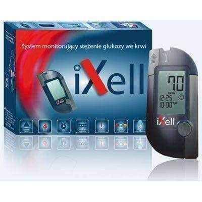 Glucometer iXell equipment, blood sugar monitor, glucose meter UK