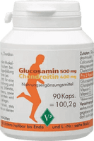 GLUCOSAMINE 500 mg + chondroitin 400 mg capsules UK