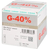 GLUCOSE 40% B.Braun Mini Plasco, blood glucose concentration UK