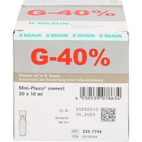 GLUCOSE 40% B.Braun Mini Plasco, blood glucose concentration UK