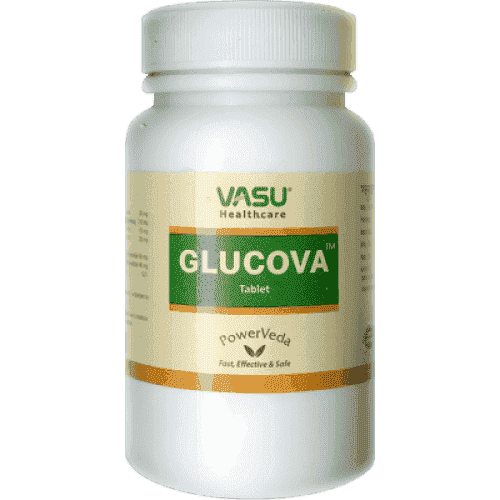 GLUCOVA 120 tablets lowers blood sugar UK