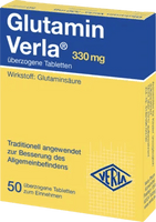 GLUTAMINE, glutamic acid, difficulty concentrating, VERLA tablets UK