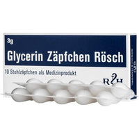 GLYCERIN suppository, suppositories Rösch 3 g against constipation, bowel movement UK
