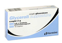 Glycerine (glycerol (Glycerolum)) suppositories, glycerin suppository UK