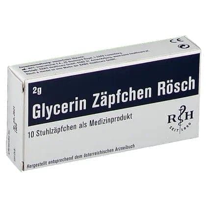 Glycerine suppositories, glycerol, glycerin suppository UK
