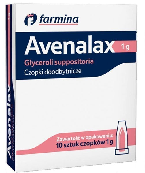 Glycerol suppositories for constipation, 1 g AVENALAX suppositories constipation UK