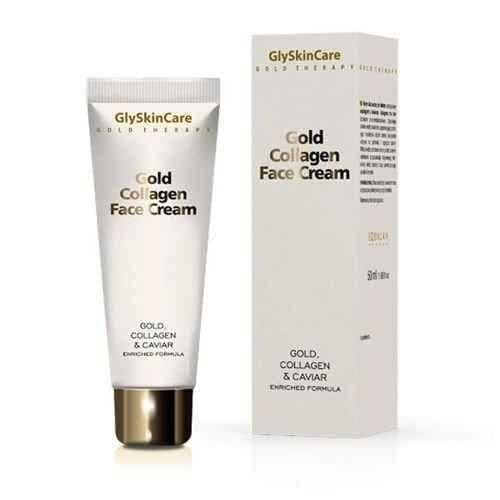 GlyskinCare collagen face cream with gold for the day 50ml UK