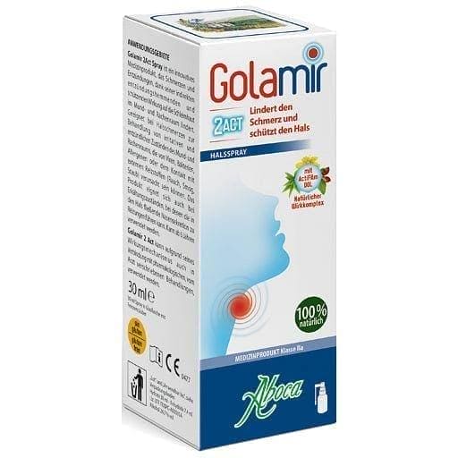 GOLAMIR 2Act, painful sore throat, throat pain Spray UK