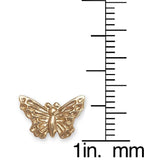 Gold butterfly earrings - 14k Yellow Gold Children's Butterfly Earrings UK