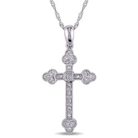 Gold Diamond Cross Necklace UK