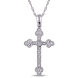 Gold Diamond Cross Necklace UK