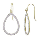 Gold drop earrings - 10k Gold and Ice Drop Earrings UK