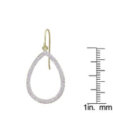 Gold drop earrings - 10k Gold and Ice Drop Earrings UK