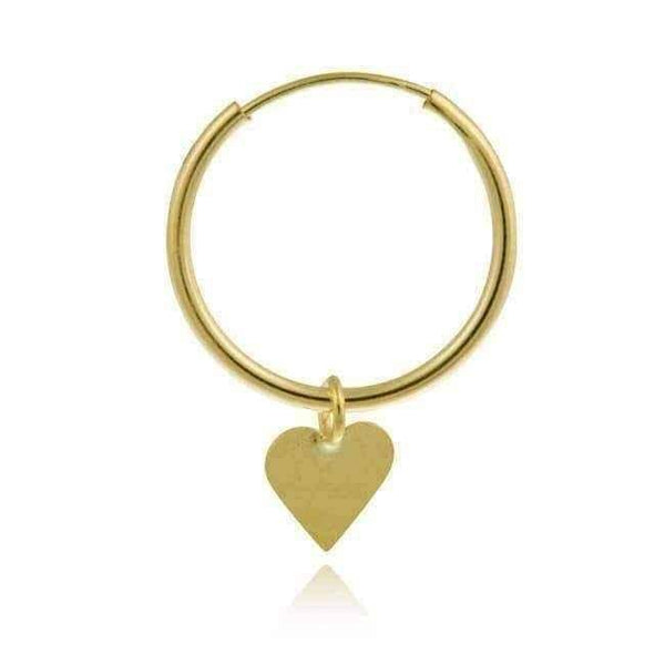 Gold heart earrings UK