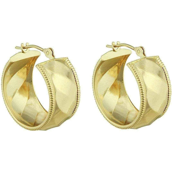 Gold hoop earrings UK