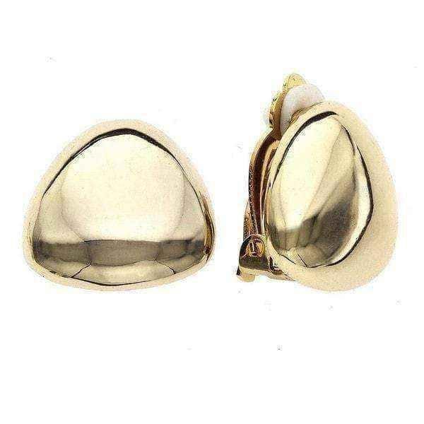 Gold or Rhodium clip on earrings UK