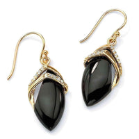 Gold plated drop earrings UK