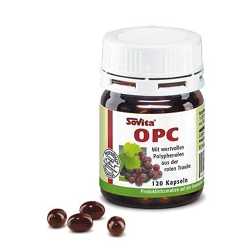grape seed, polyphenols from red grapes, SOVITA OPC capsules UK