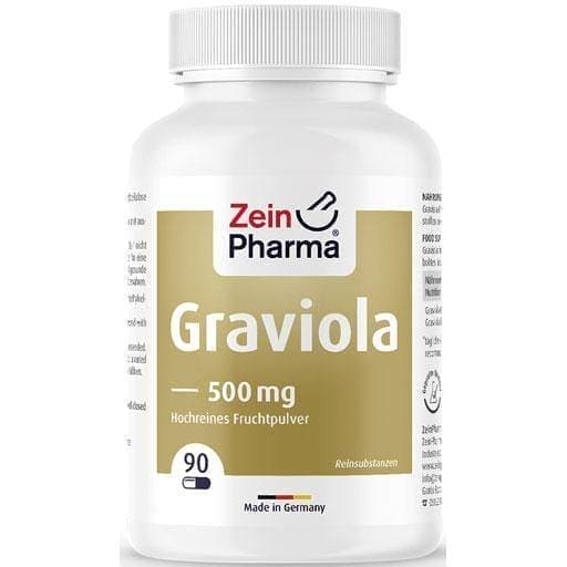 GRAVIOLA CAPSULES 500 mg / cap. Fruit powder Peru 90 pcs UK