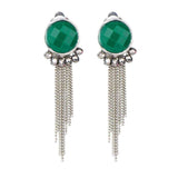 Green Clip on Earrings UK