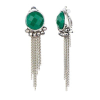 Green Clip on Earrings UK