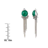 Green Clip on Earrings UK