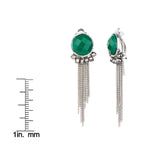 Green Clip on Earrings UK